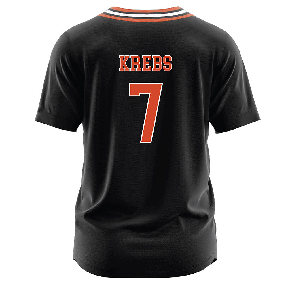 Campbell - NCAA Softball : Haley Krebs - Black Jersey-1