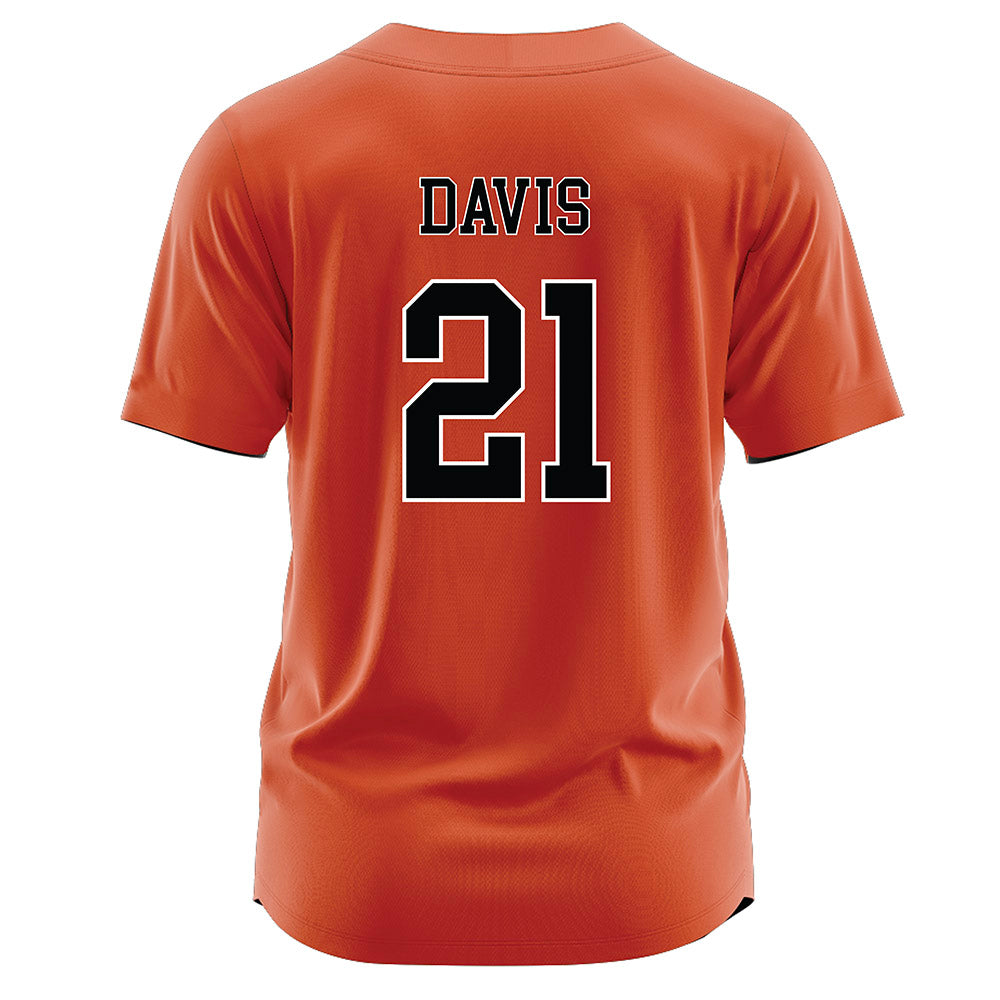 Campbell - NCAA Softball : livie davis - Orange Jersey-1