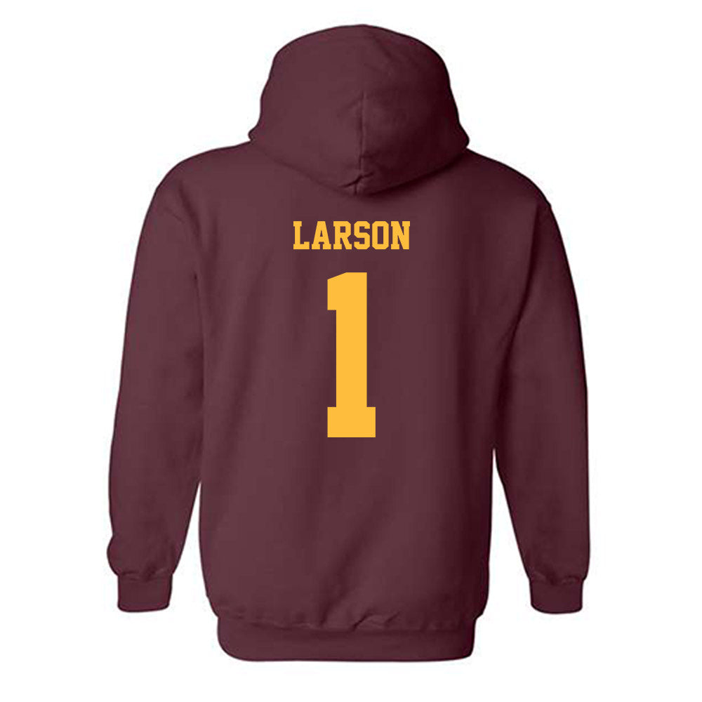 Minnesota - NCAA Baseball : Jake Larson - Classic Fashion Shersey Hooded Sweatshirt-1