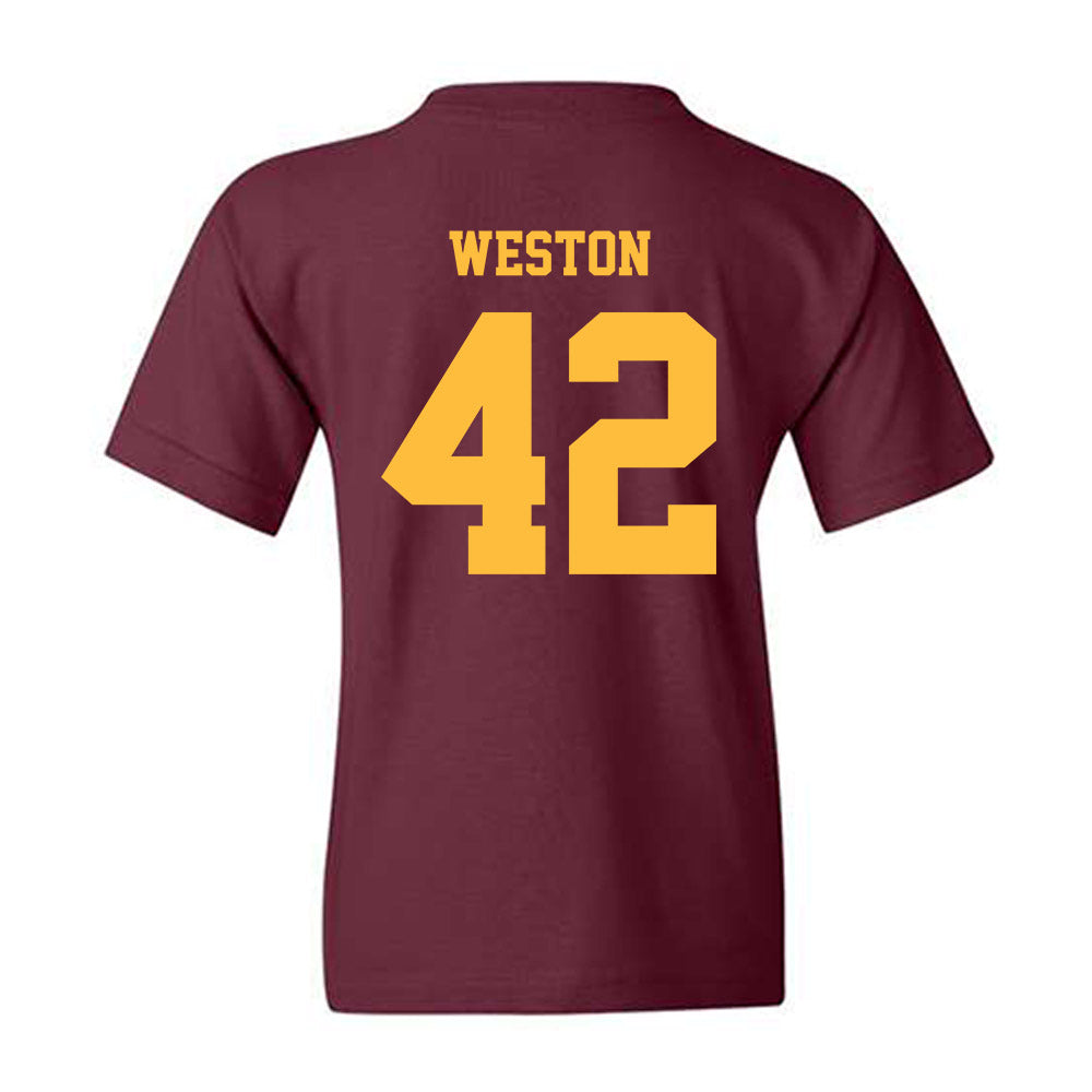Minnesota - NCAA Football : Tom Weston - Classic Fashion Shersey Youth T-Shirt-1