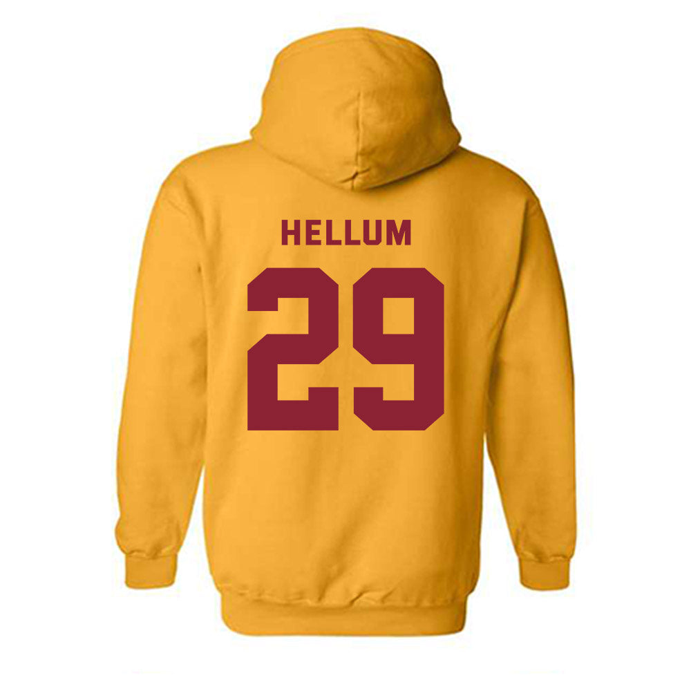 Minnesota - NCAA Baseball : Brayden Hellum - Sports Shersey Hooded Sweatshirt-1