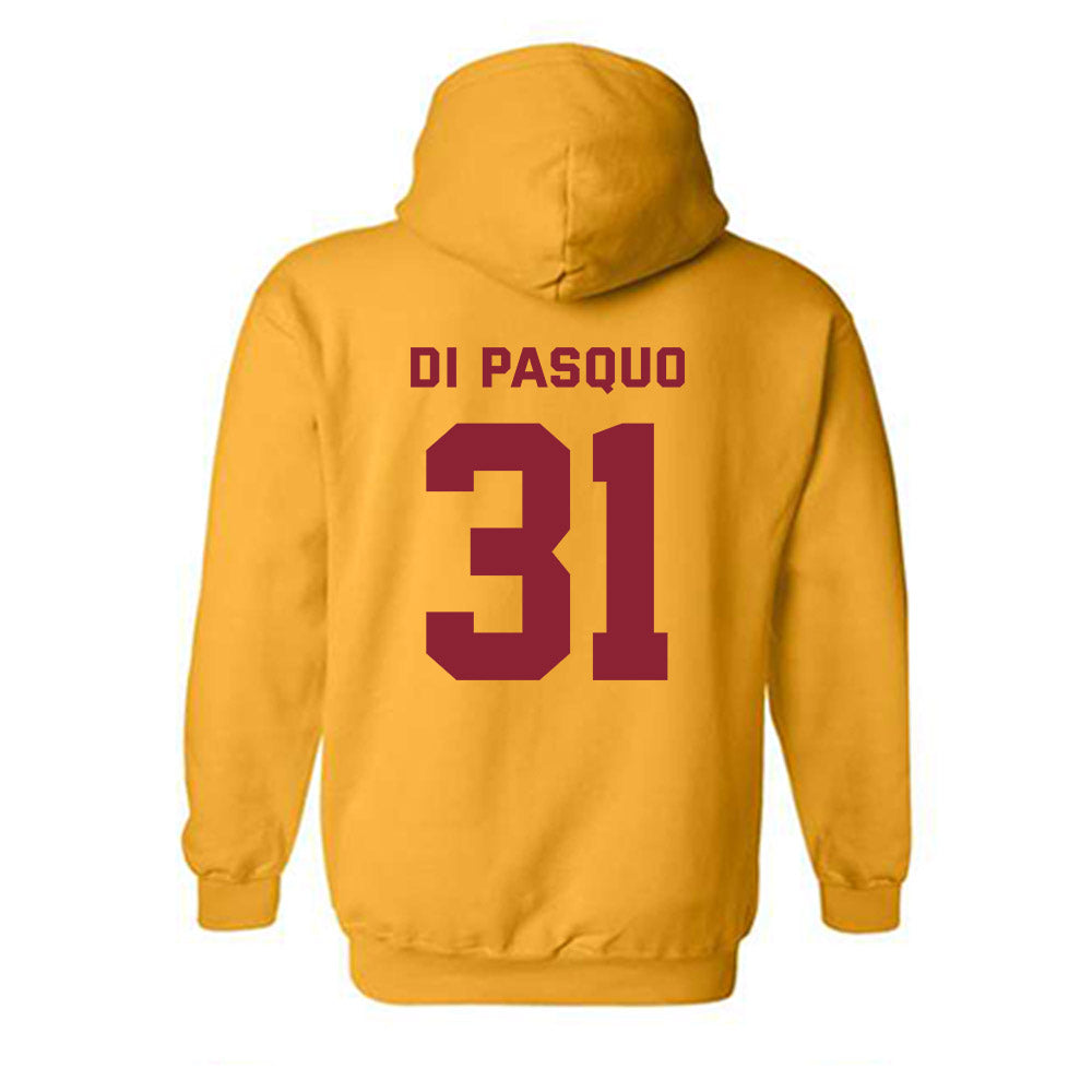 Minnesota - NCAA Men's Ice Hockey : Luca Di Pasquo - Sports Shersey Hooded Sweatshirt-1