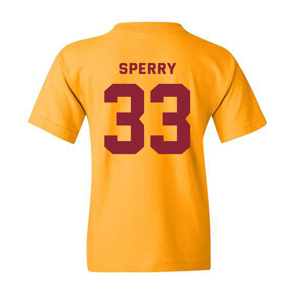 Minnesota - NCAA Baseball : Joe Sperry - Sports Shersey Youth T-Shirt-1