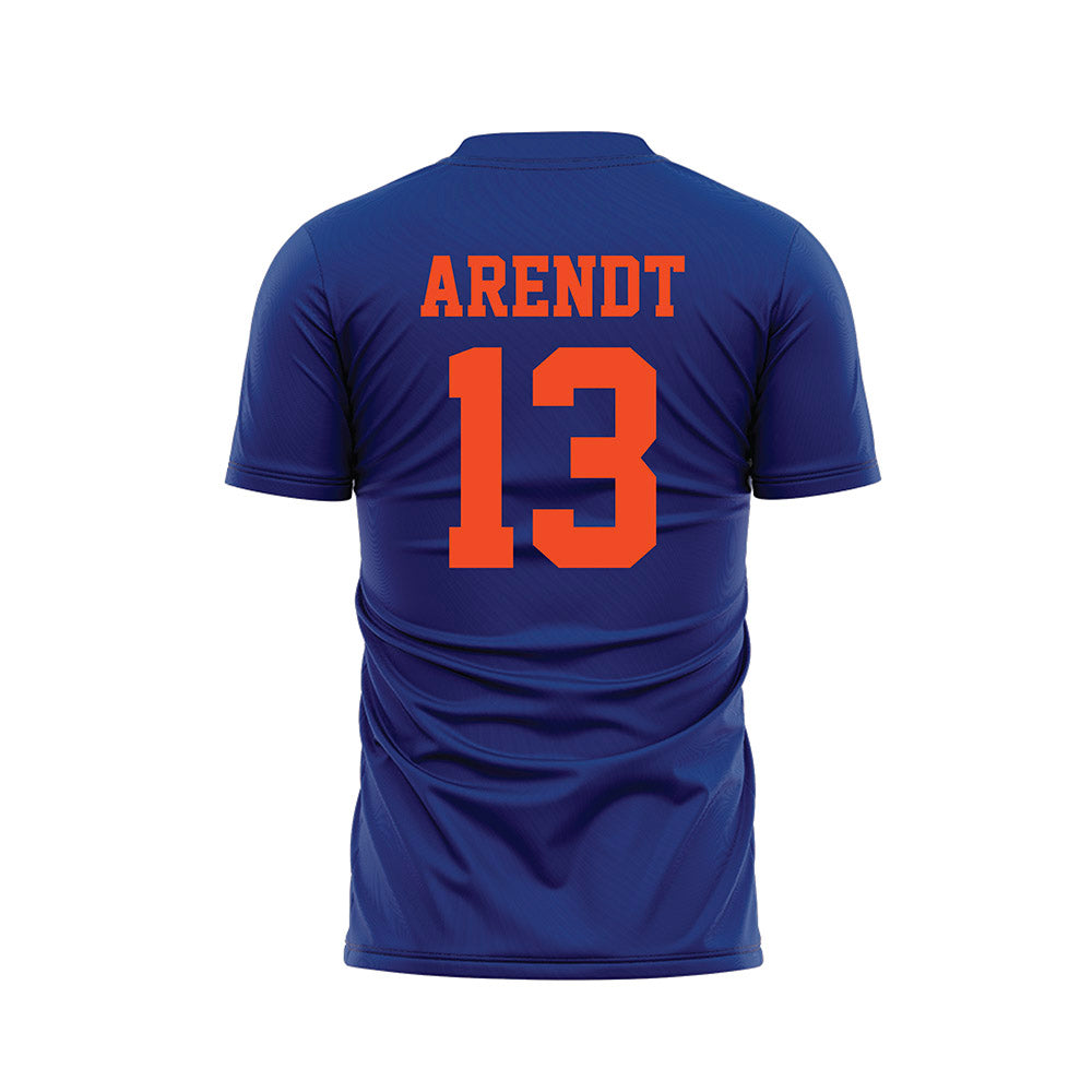 Florida - NCAA Women's Lacrosse : Maureen Arendt - Blue Soccer Jersey