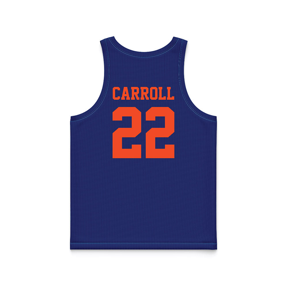 Florida - NCAA Women's Lacrosse : Madison Carroll - Blue Basketball Jersey-1