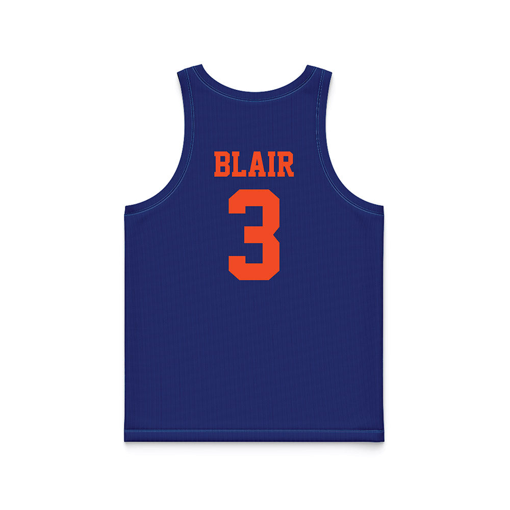 Florida - NCAA Women's Lacrosse : Autumn Blair - Blue Basketball Jersey-1