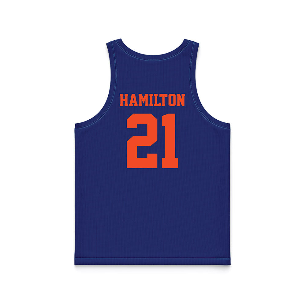 Florida - NCAA Women's Lacrosse : Clark Hamilton - Blue Basketball Jersey