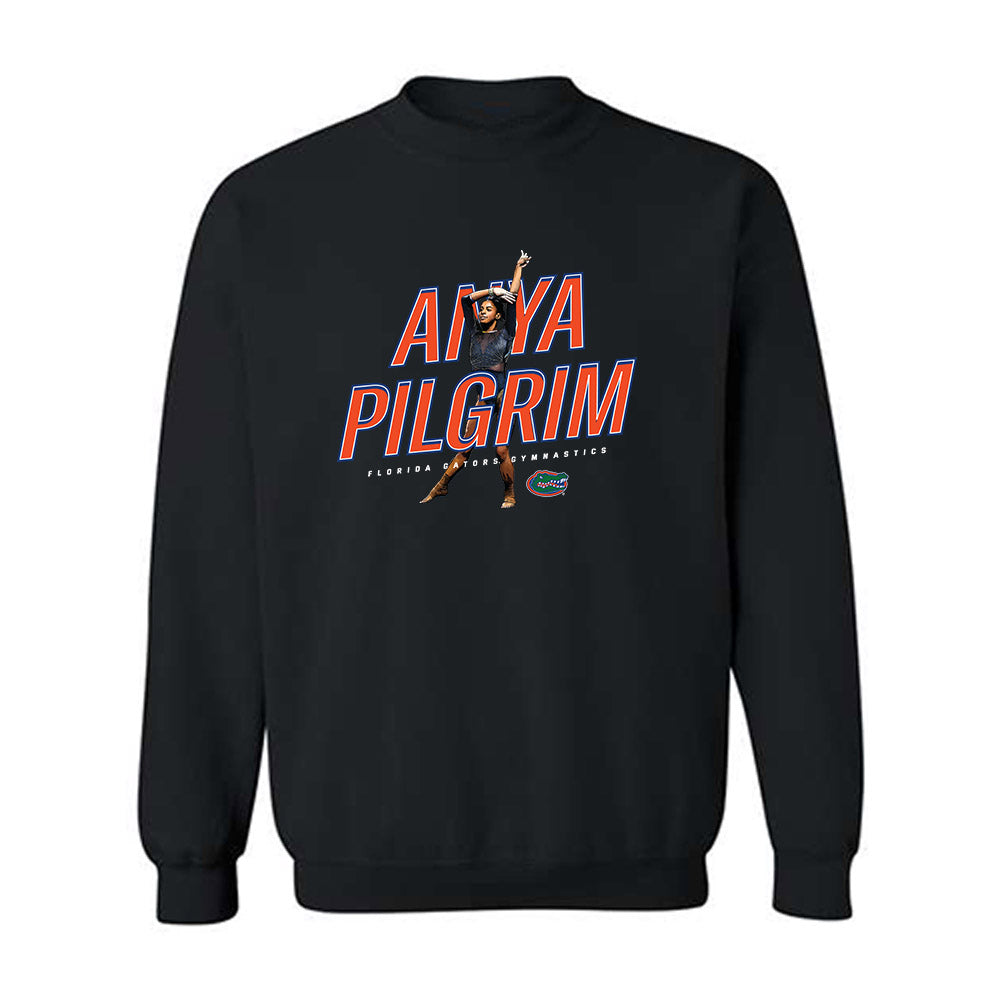Florida - NCAA Women's Gymnastics : Anya Pilgrim - Crewneck Sweatshirt Individual Caricature