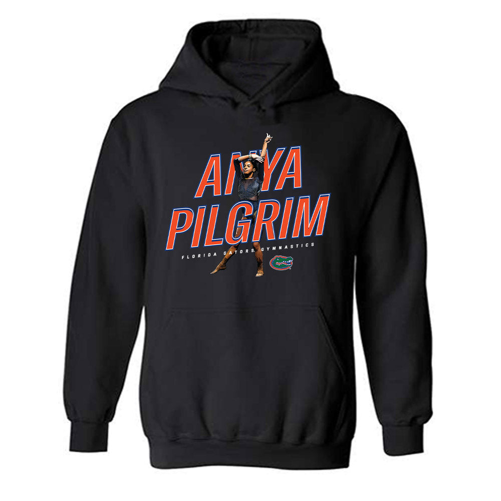 Florida - NCAA Women's Gymnastics : Anya Pilgrim - Hooded Sweatshirt Individual Caricature