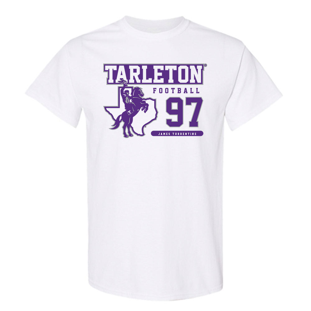 Tarleton State - NCAA Football : James Turrentine - Classic Fashion Shersey T-Shirt-0