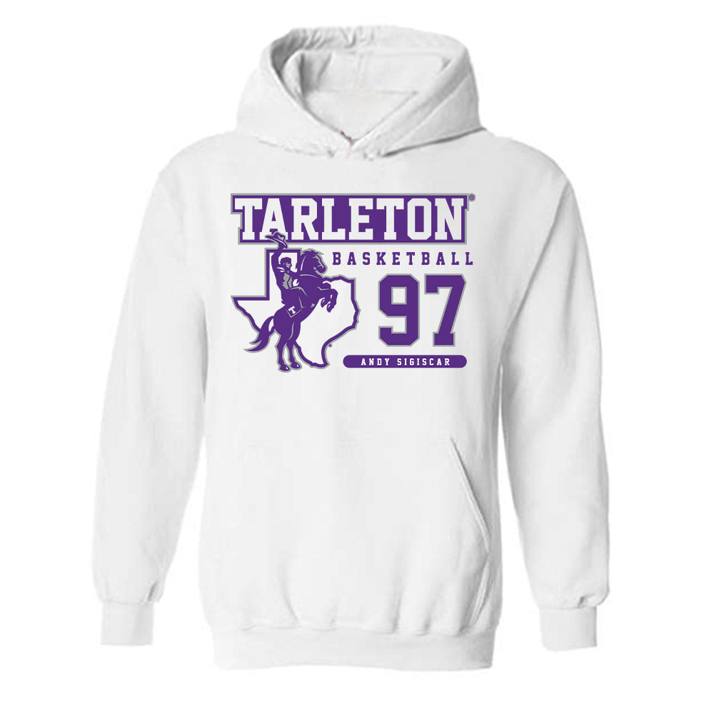 Tarleton State - NCAA Men's Basketball : Andy SIGISCAR - Classic Fashion Shersey Hooded Sweatshirt-0