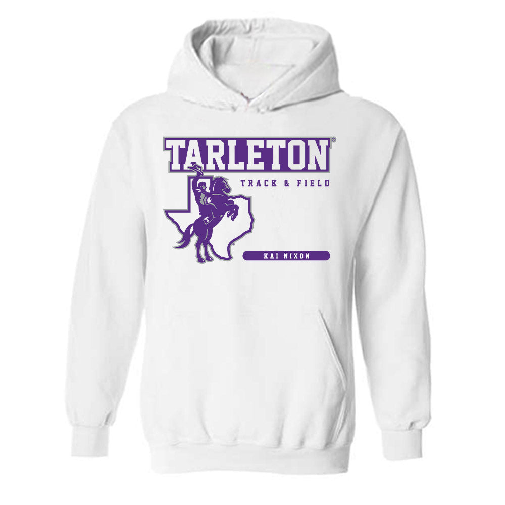 Tarleton State - NCAA Women's Track & Field : Kai Nixon - Classic Fashion Shersey Hooded Sweatshirt-0