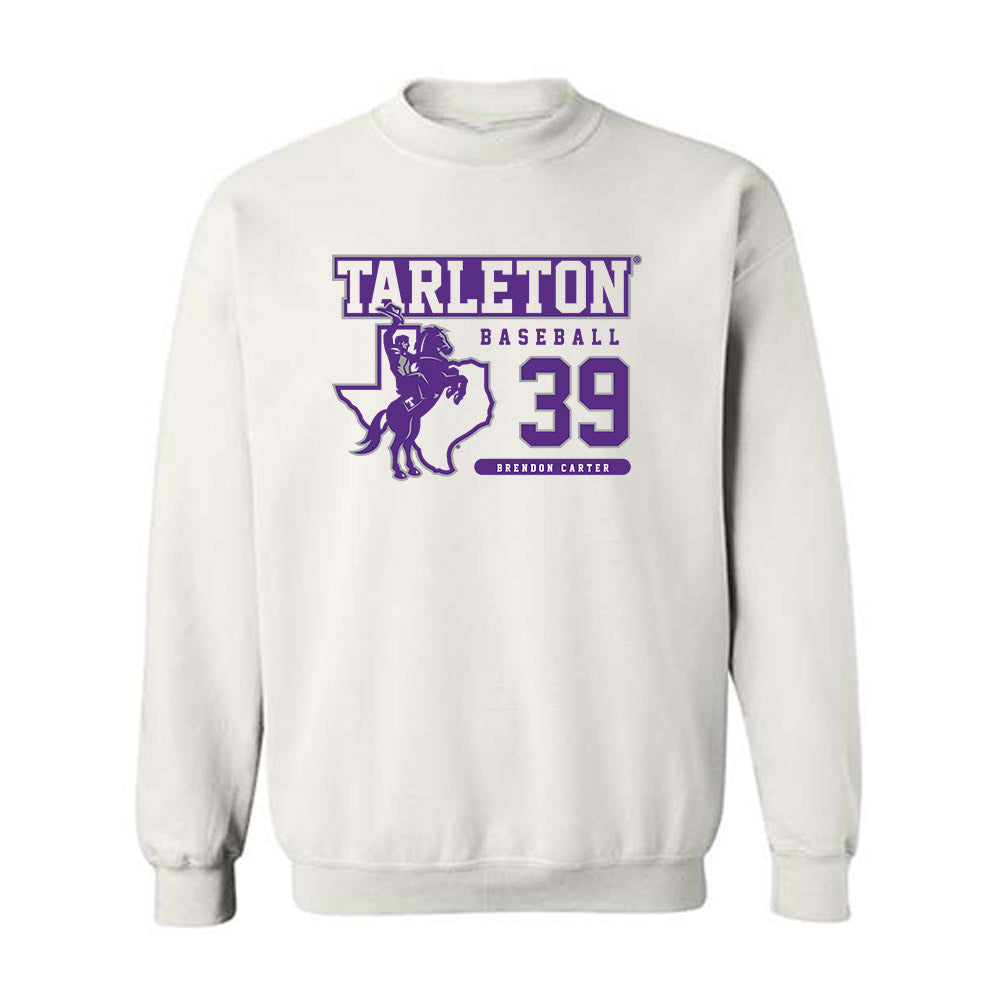 Tarleton State - NCAA Baseball : Brendon Carter - Classic Fashion Shersey Crewneck Sweatshirt-0