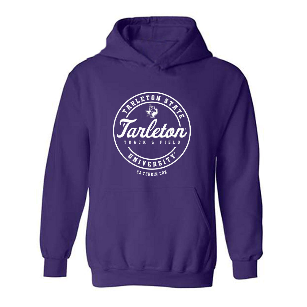 Tarleton State - NCAA Men's Track & Field : Ca'Terrin Cox - Classic Fashion Shersey Hooded Sweatshirt