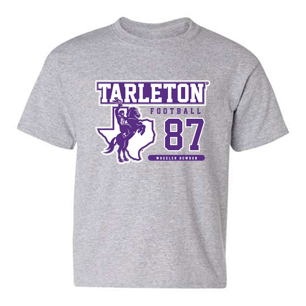 Tarleton State - NCAA Football : Wheeler Bowron - Classic Fashion Shersey Youth T-Shirt-0