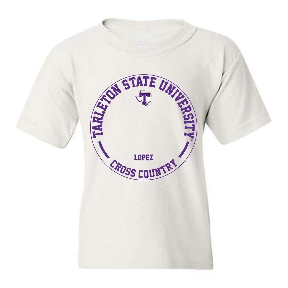 Tarleton State - NCAA Men's Cross Country : Michael Lopez - Classic Fashion Shersey Youth T-Shirt-0