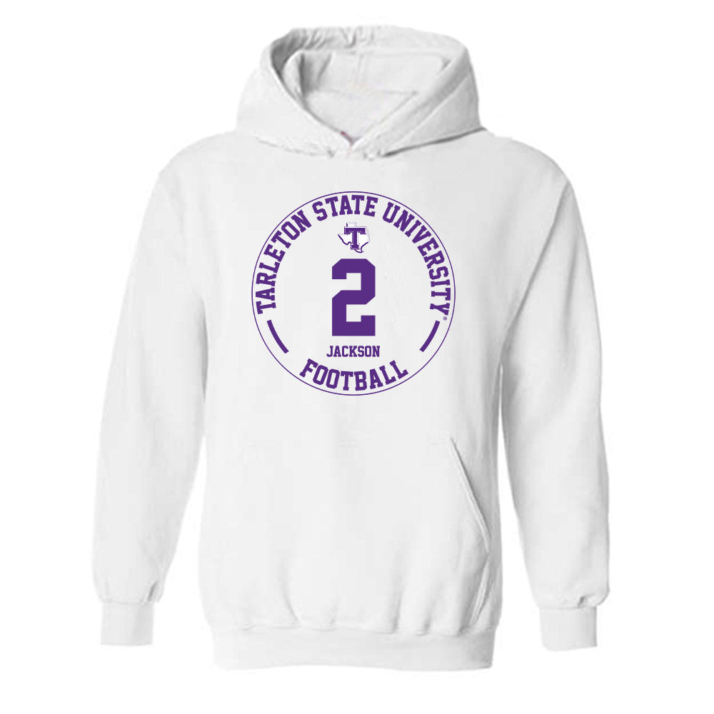Tarleton State - NCAA Football : Cody Jackson - Classic Fashion Shersey Hooded Sweatshirt