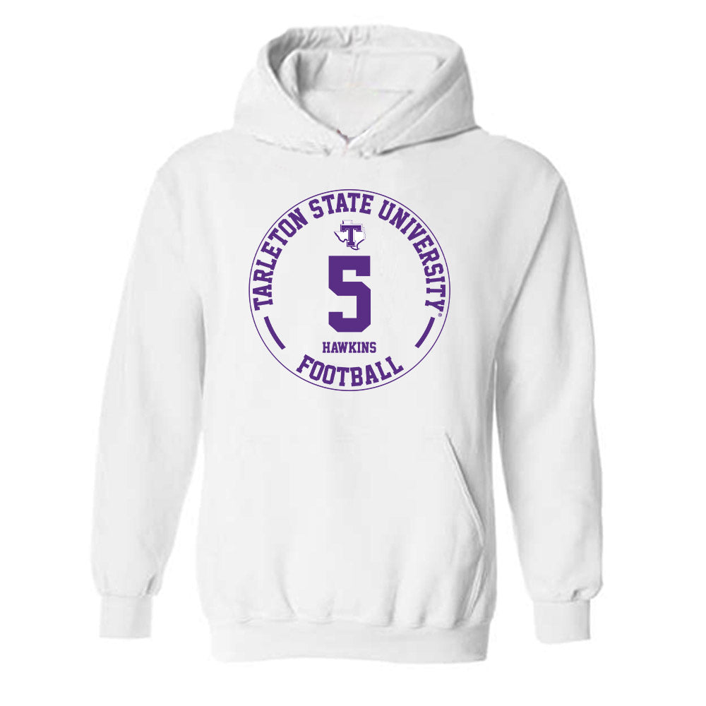 Tarleton State - NCAA Football : Dabari Hawkins - Classic Fashion Shersey Hooded Sweatshirt-0