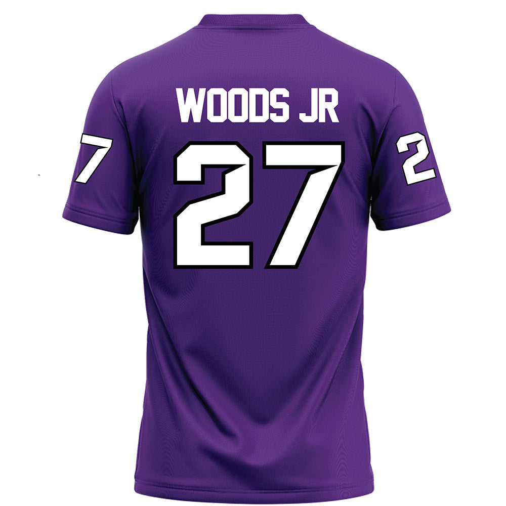 Tarleton State - NCAA Football : Stephen Woods Jr - Purple Football Jersey-1