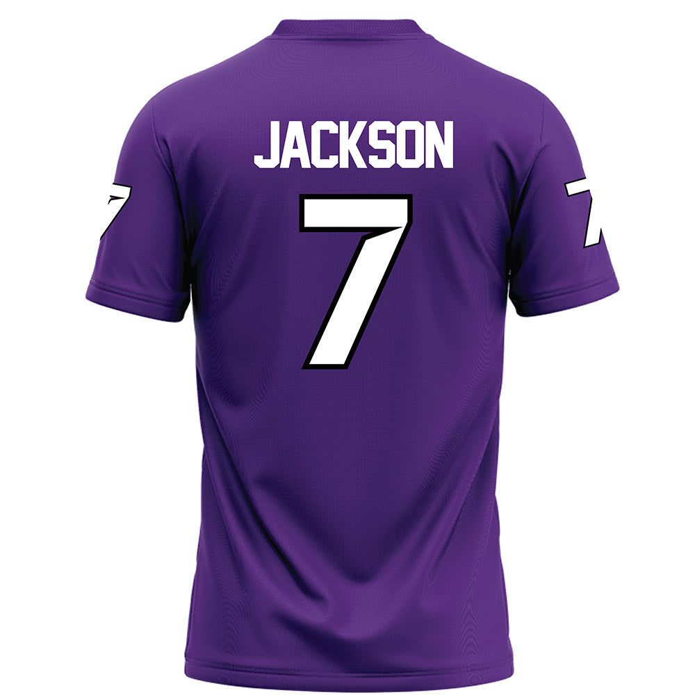 Tarleton State - NCAA Football : Jaylen Jackson - Purple Football Jersey-1