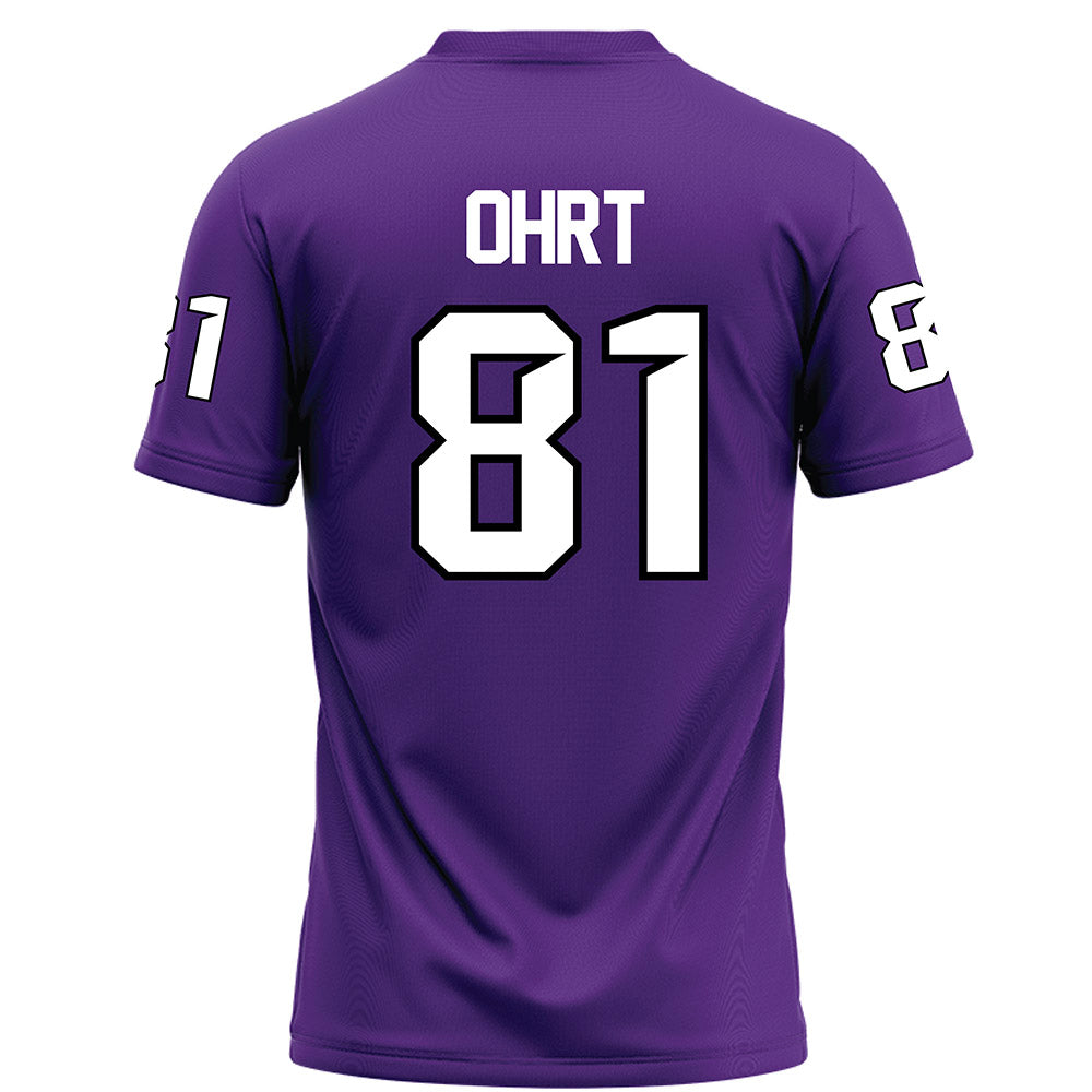 Tarleton State - NCAA Football : Fischer Ohrt - Purple Football Jersey