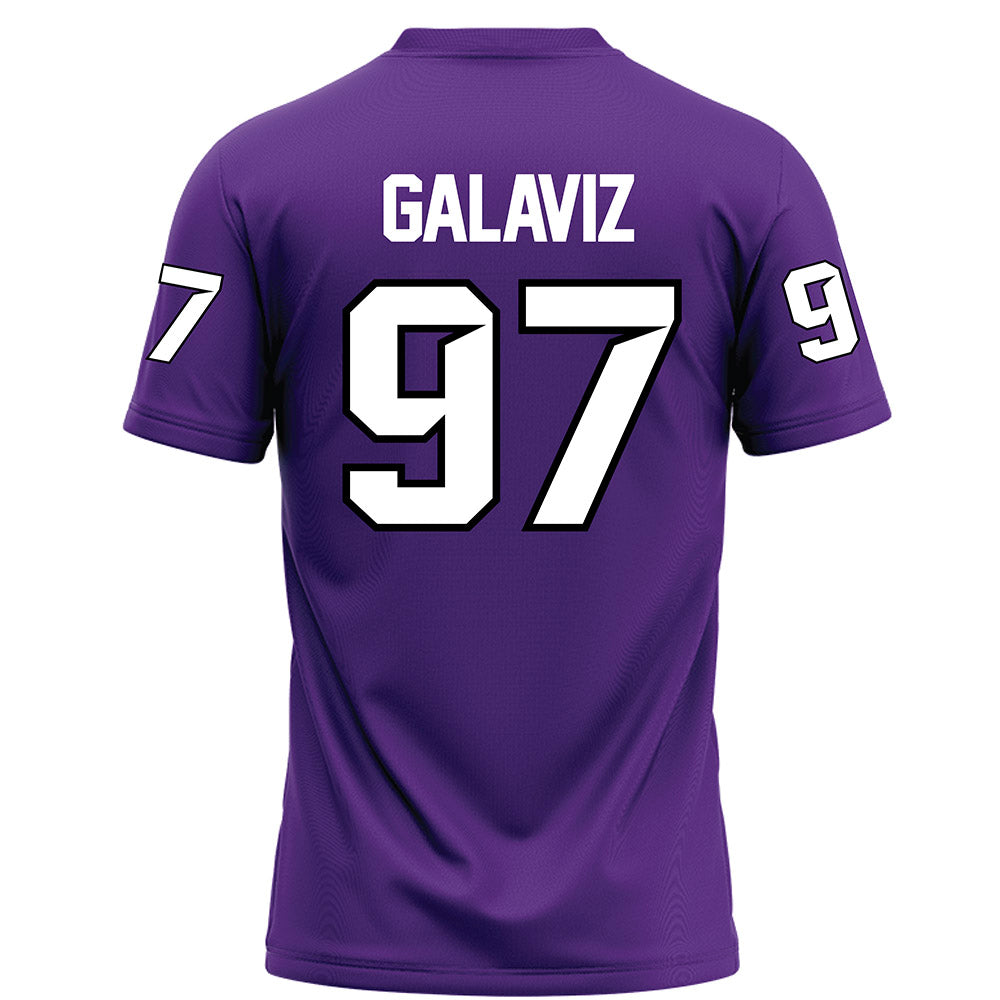 Tarleton State - NCAA Football : Gianni Galaviz - Purple Football Jersey