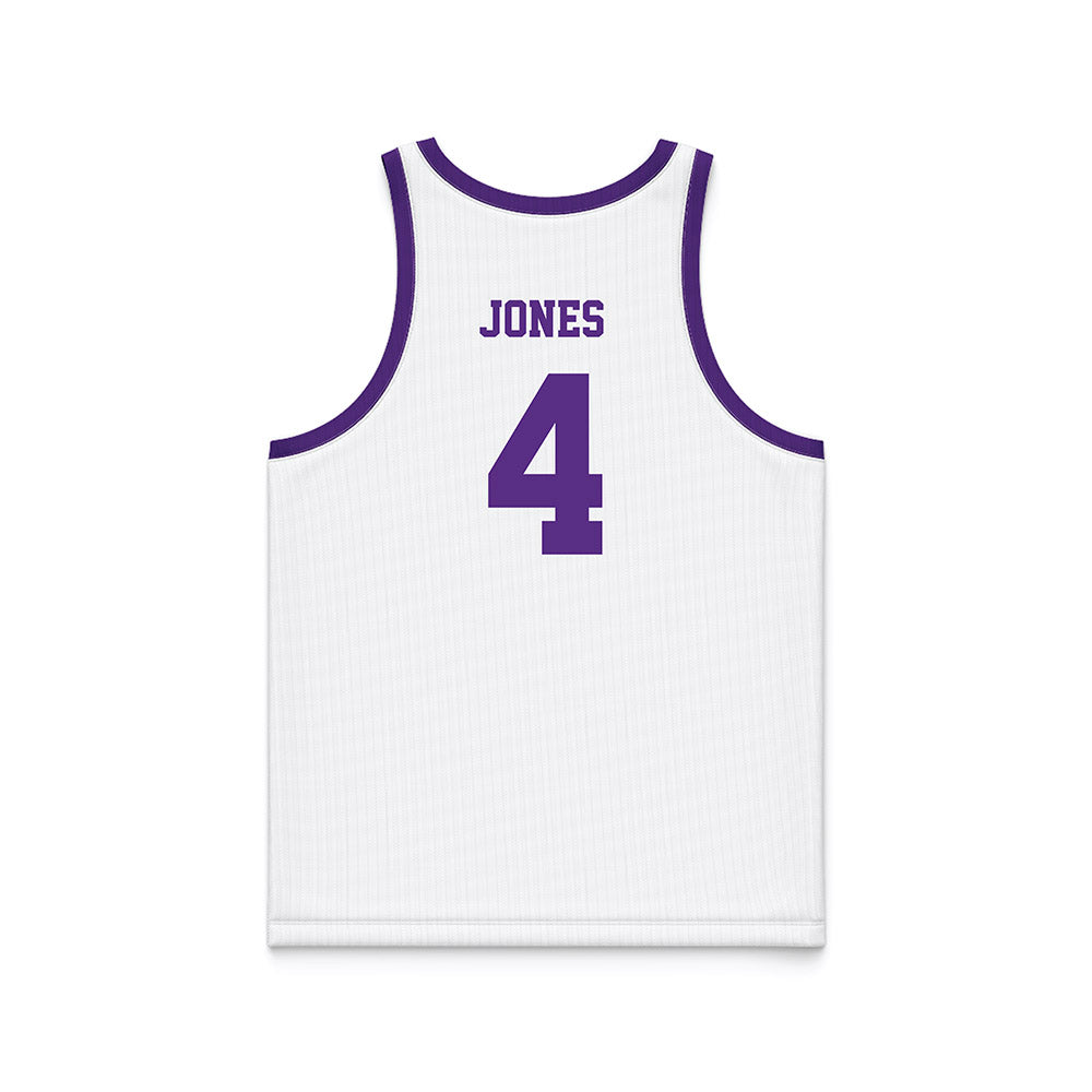 Tarleton State - NCAA Women's Basketball : Kyriana Jones - White Basketball Jersey-1