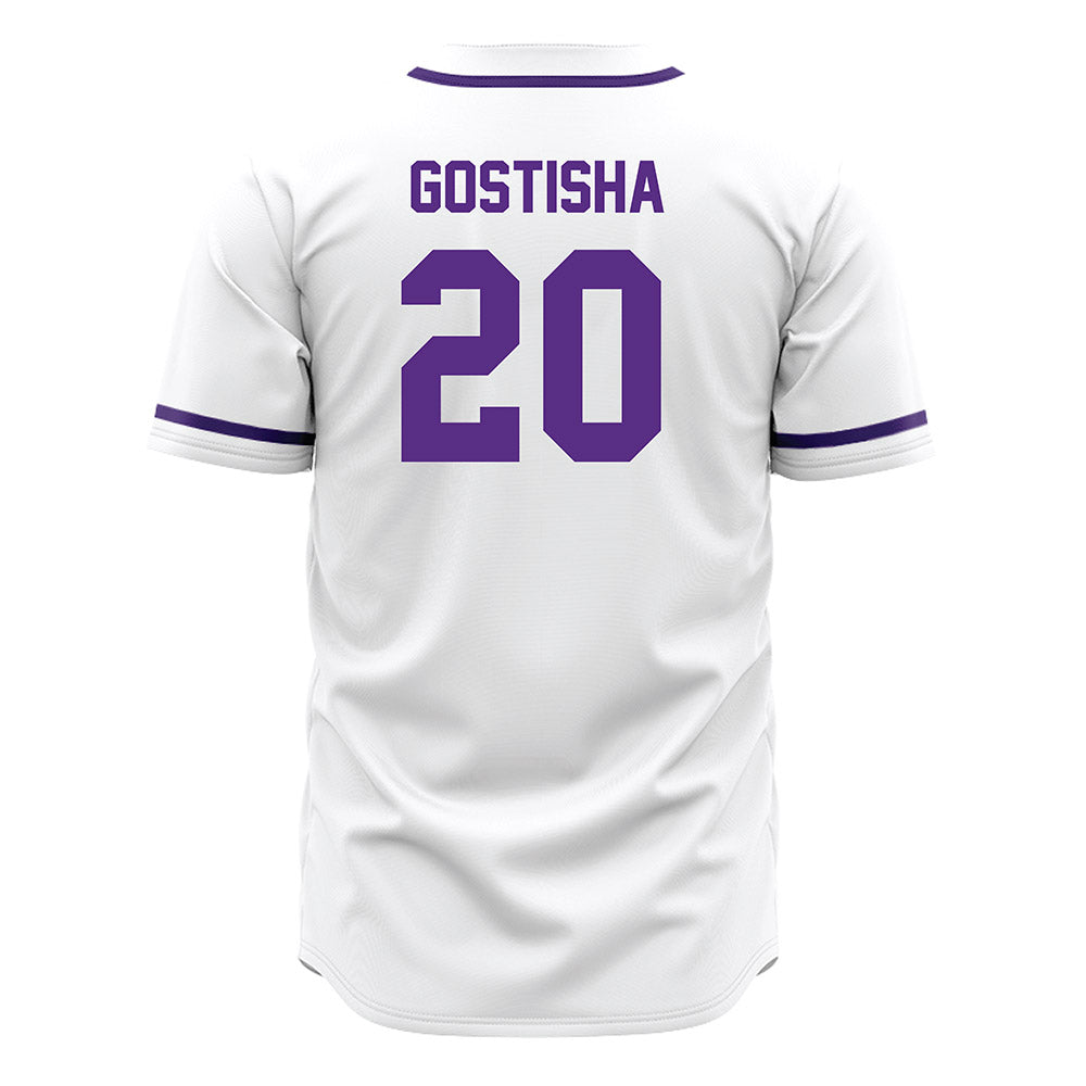 Tarleton State - NCAA Baseball : Braden Gostisha - White Jersey-1