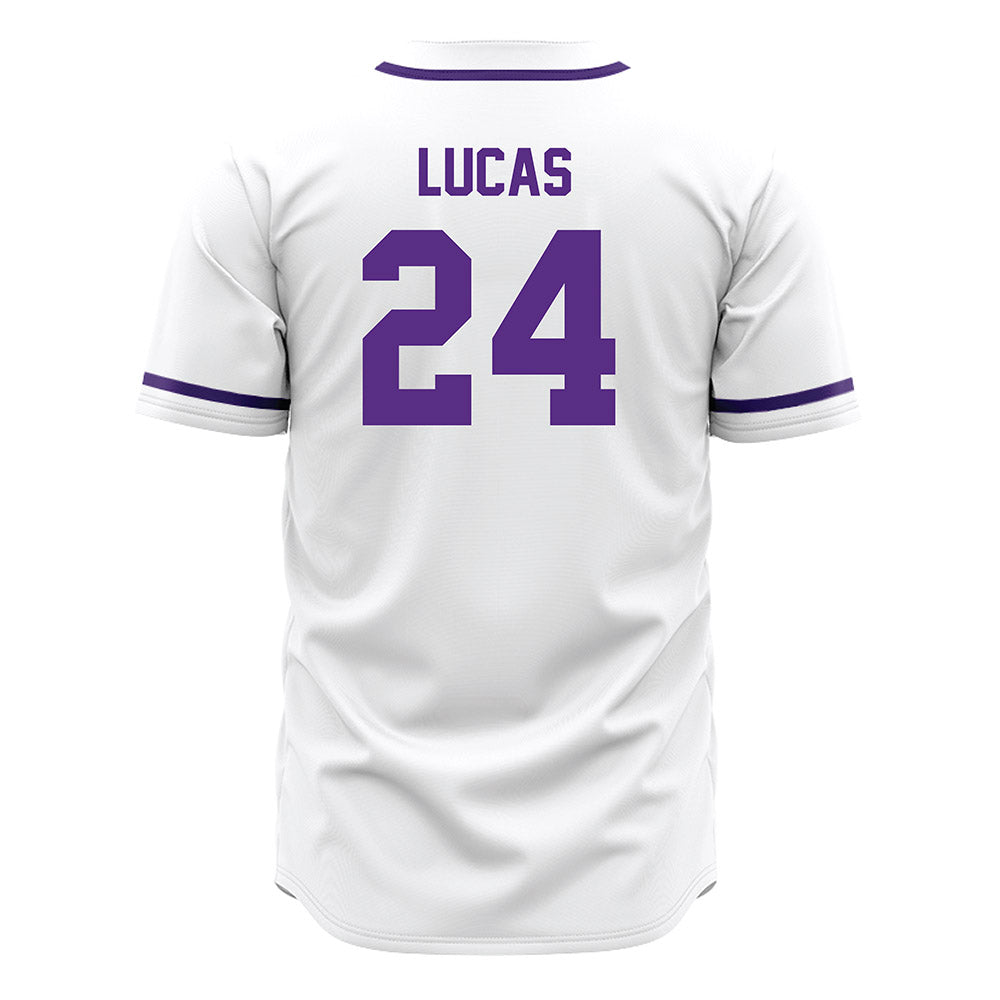 Tarleton State - NCAA Baseball : Aden Lucas - White Jersey-1