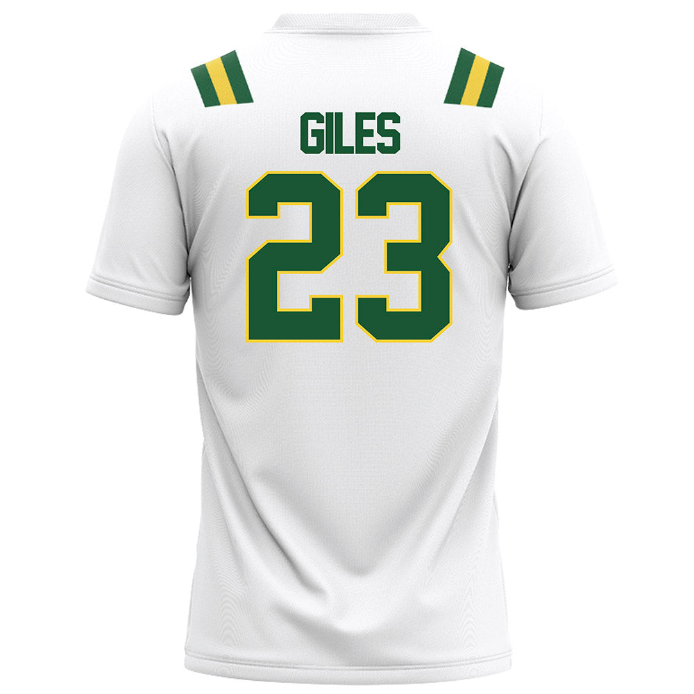 OKBU - NCAA Football : Caleb Giles - White Football Jersey-1