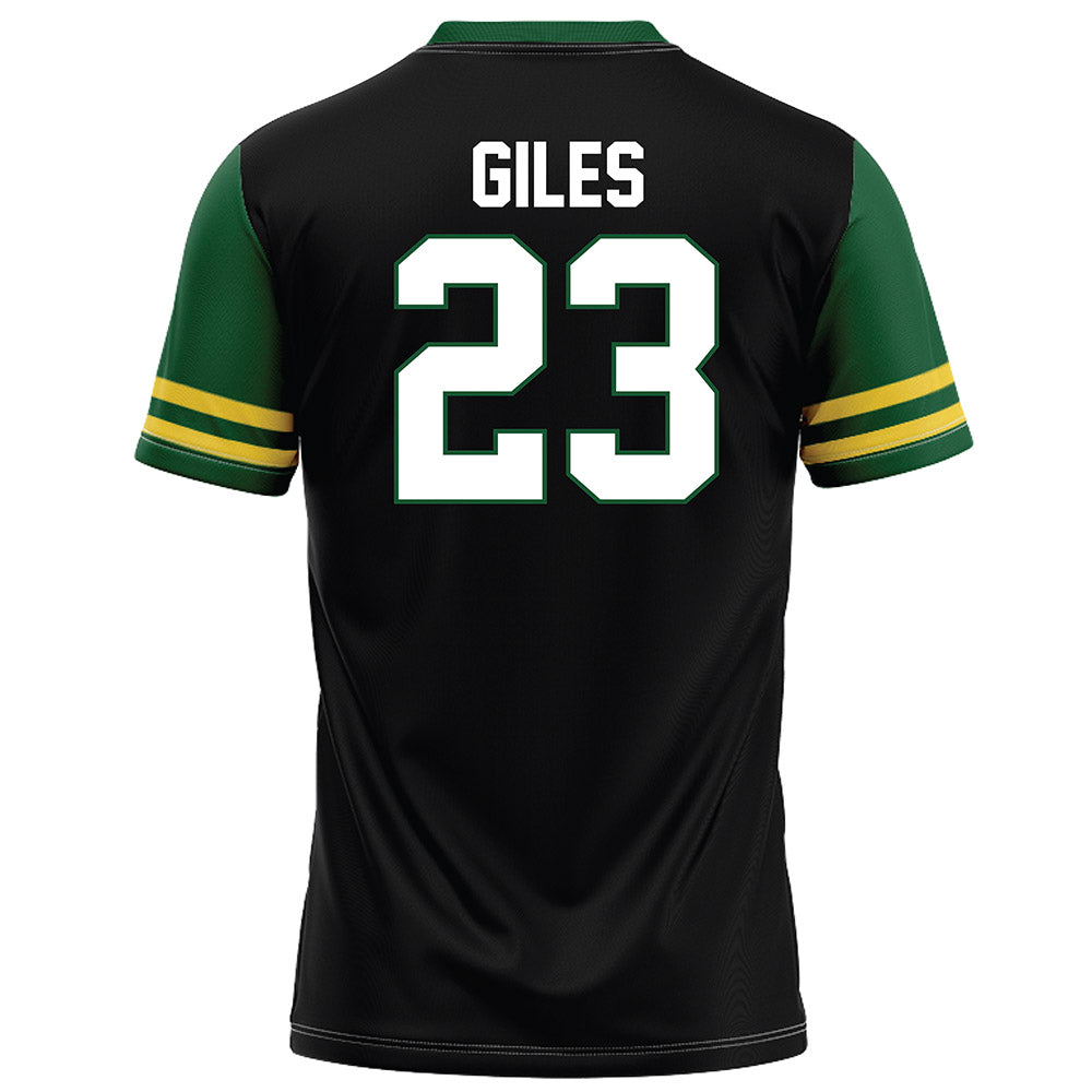 OKBU - NCAA Football : Caleb Giles - Black Football Jersey-1