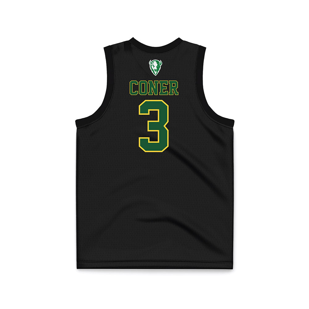 OKBU - NCAA Men's Basketball : Terry Coner - Black Basketball Jersey-1