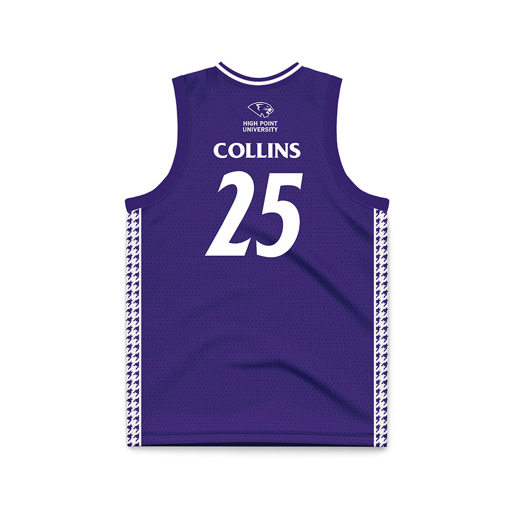 High Point - NCAA Women's Basketball : Aaliyah Collins - Purple Basketball Jersey-1