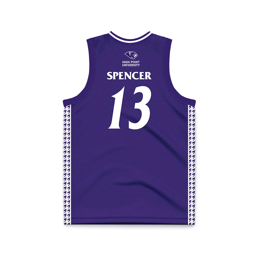 High Point - NCAA Women's Basketball : Macy Spencer - Purple Basketball Jersey-1