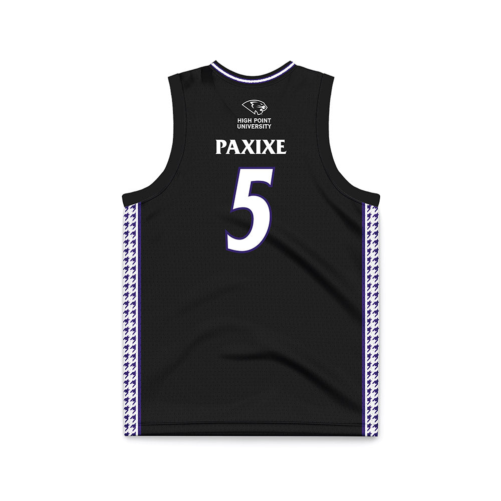 High Point - NCAA Women's Basketball : Chana Paxixe - Black Basketball Jersey-1