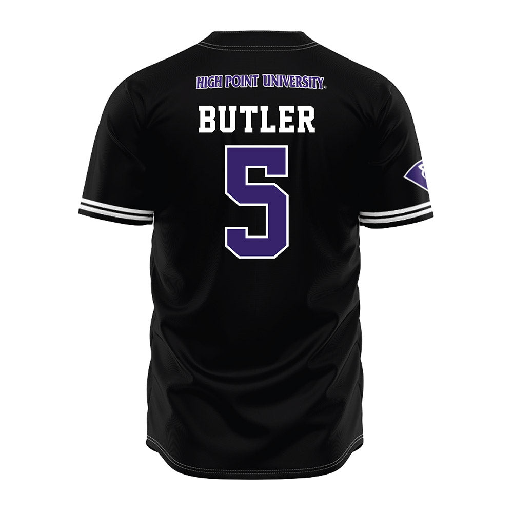 High Point - NCAA Baseball : Cordarius Butler - Black Jersey-1