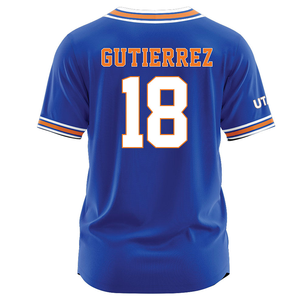 Texas Arlington - NCAA Softball : Abi Gutierrez - Blue Jersey-1