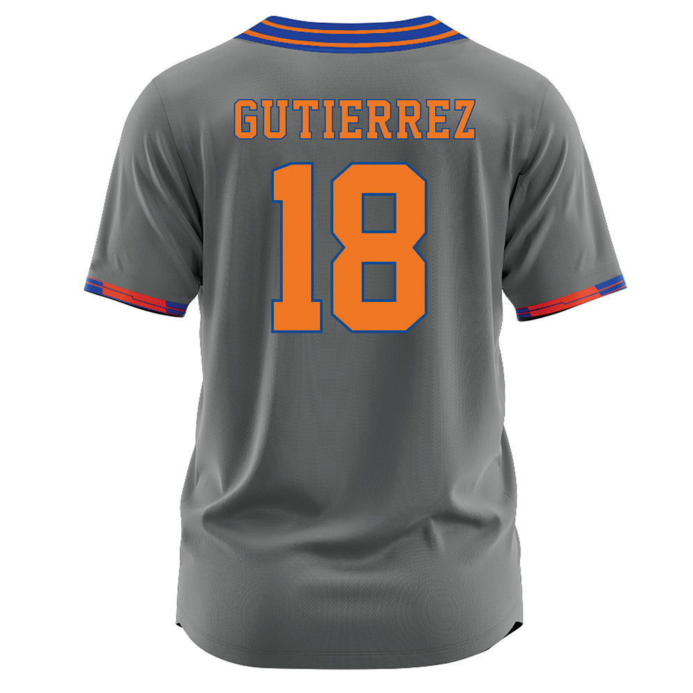 Texas Arlington - NCAA Softball : Abi Gutierrez - Grey Jersey-1