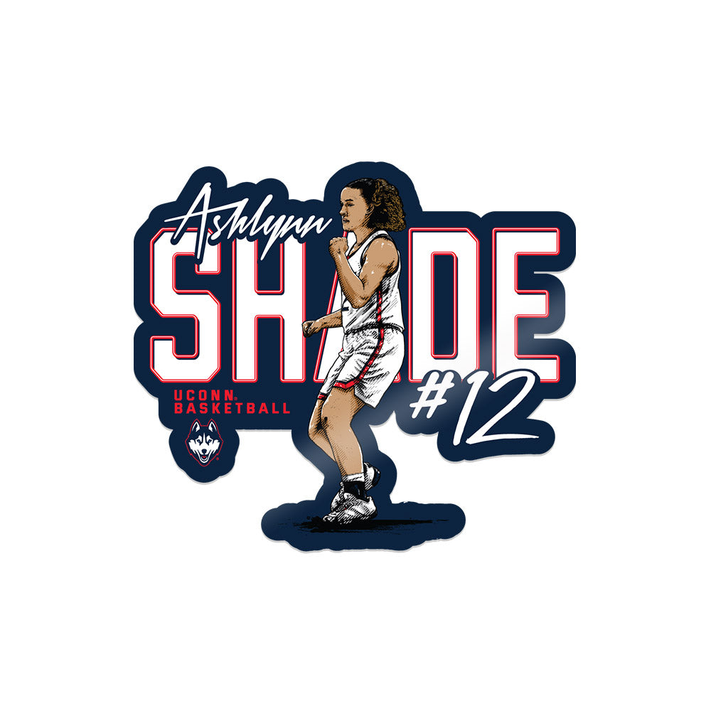 UConn - NCAA Women's Basketball : Ashlynn Shade - Caricature Sticker-0