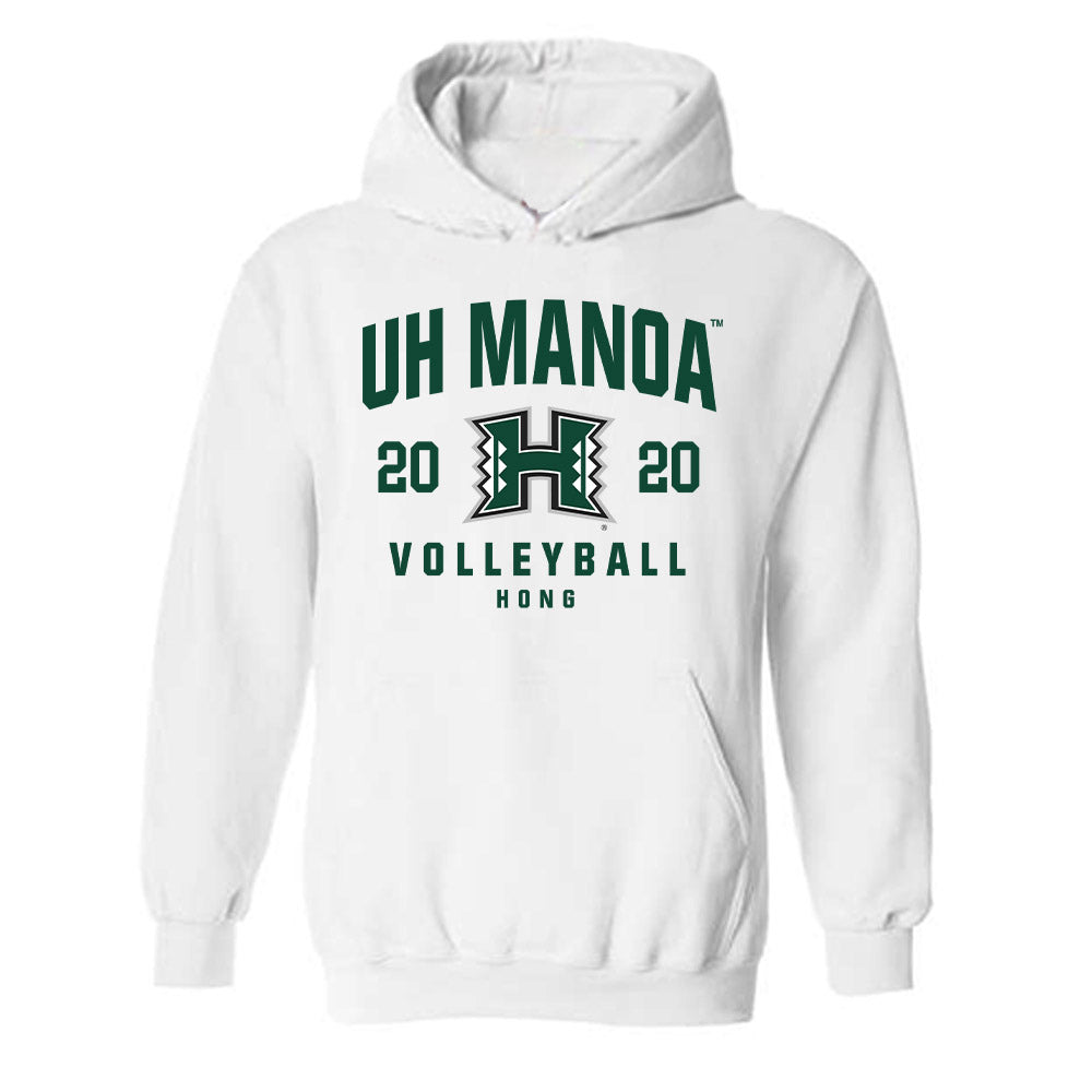 Hawaii - NCAA Men's Volleyball : Kawai Hong - Classic Fashion Shersey Hooded Sweatshirt-0