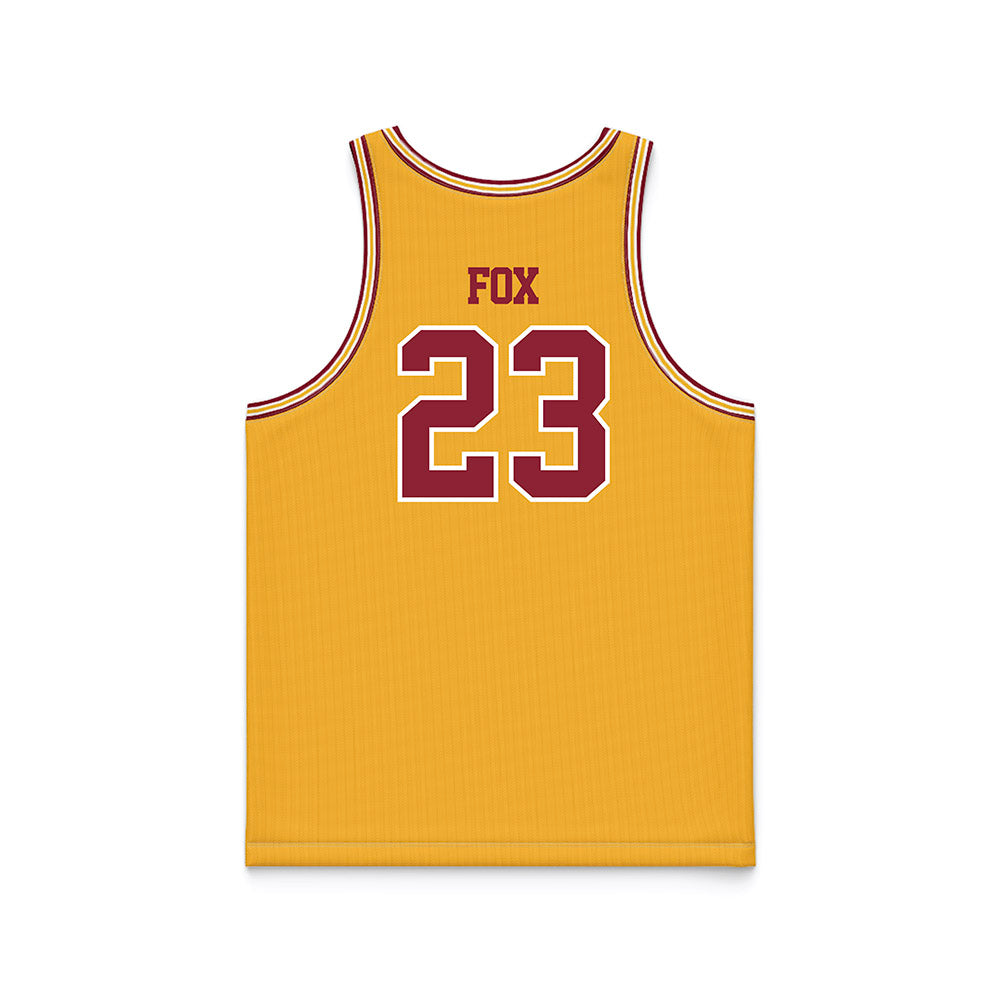 Minnesota - NCAA Men's Basketball : Parker Fox - Retro Gold Basketball Jersey