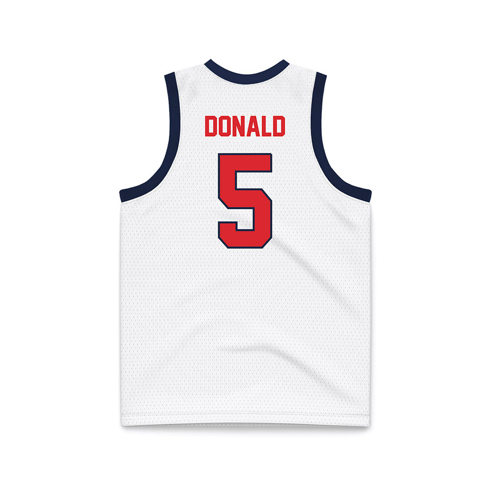St. Johns - NCAA Women's Basketball : Jailah Donald - White Basketball Jersey