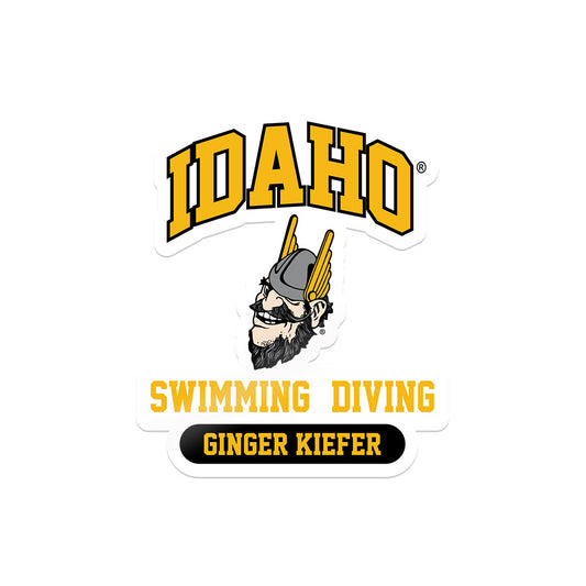 Idaho - NCAA Women's Swimming & Diving : Ginger Kiefer - Sticker
