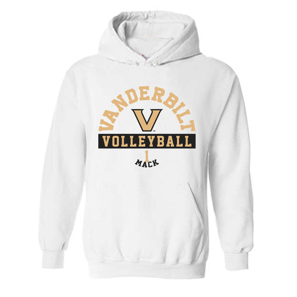 Vanderbilt - NCAA Women's Volleyball : Hailee Mack - Classic Fashion Shersey Hooded Sweatshirt