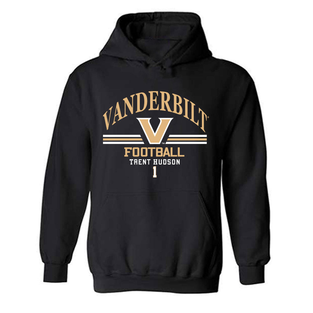 Vanderbilt - NCAA Football : Trent Hudson - Classic Fashion Shersey Hooded Sweatshirt-0