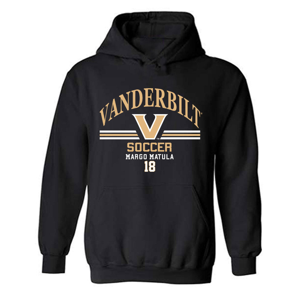Vanderbilt - NCAA Women's Soccer : Margo Matula - Classic Fashion Shersey Hooded Sweatshirt-0