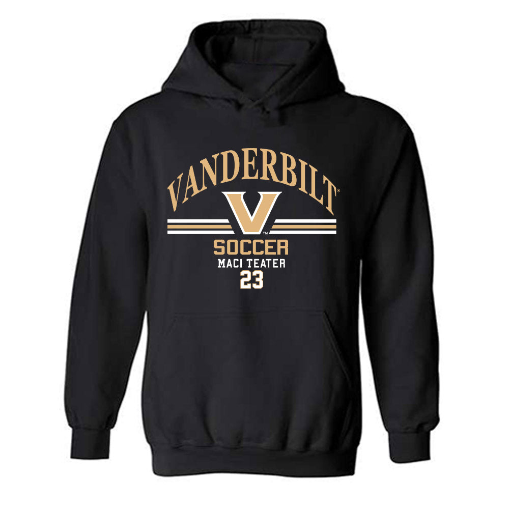 Vanderbilt - NCAA Women's Soccer : Maci Teater - Classic Fashion Shersey Hooded Sweatshirt-0