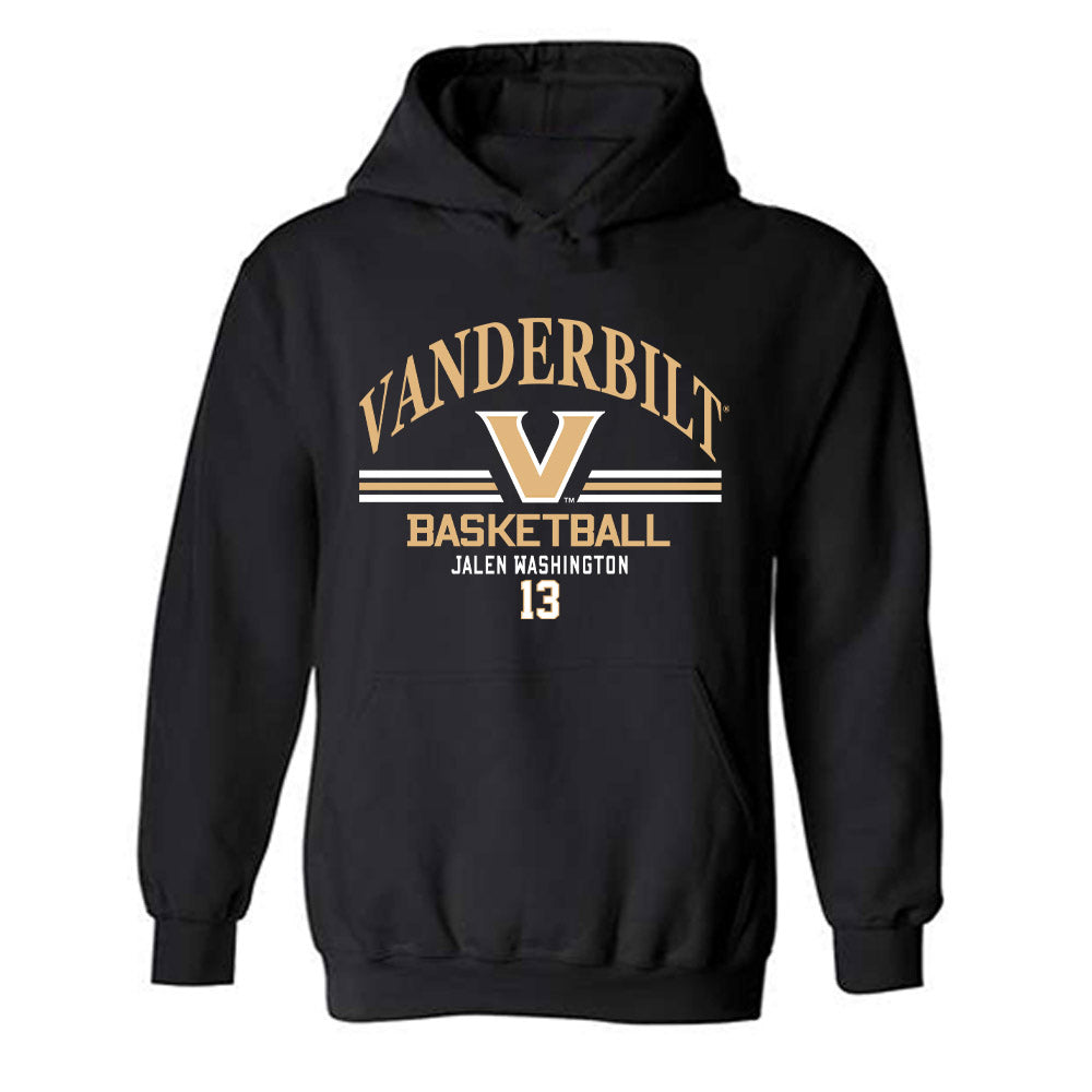 Vanderbilt - NCAA Men's Basketball : Jalen Washington - Classic Fashion Shersey Hooded Sweatshirt-0