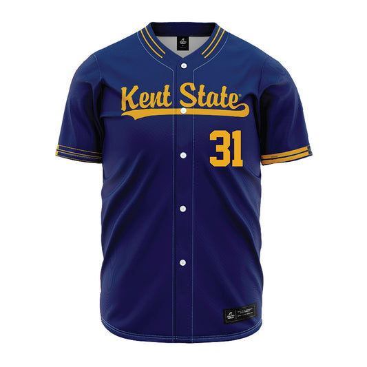 Kent State - NCAA Baseball : Lance MacDonald - Baseball Jersey Navy