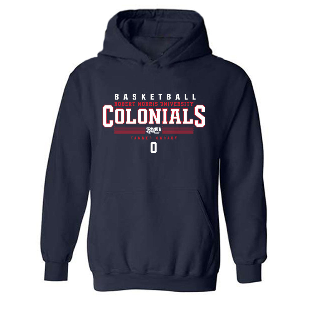Robert Morris - NCAA Men's Basketball : Tanner OGrady - Classic Fashion Shersey Hooded Sweatshirt-0